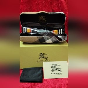 Burberry multi colored  inspired dark tint sunglasses